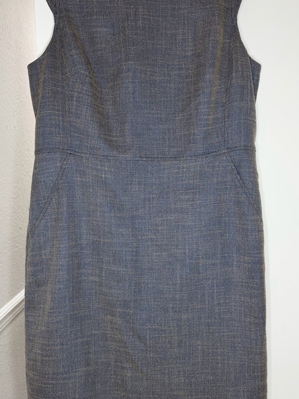 Anne Klein Sleeveless Sheath Dress in Slate Gray